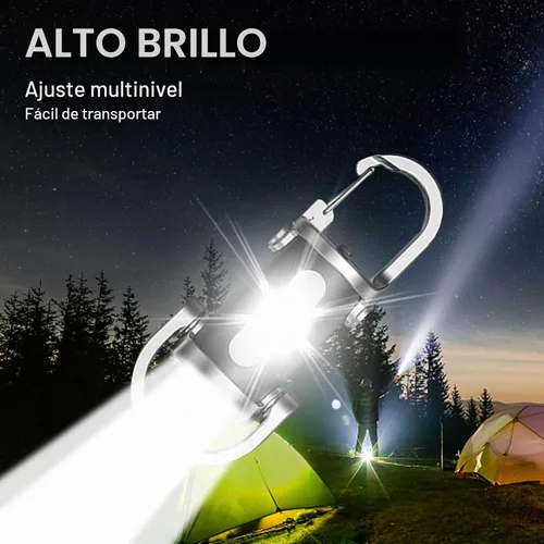 Vista 3 de Paquete de 2 Linternas Recargables para Llavero, Mini Linterna para Llavero EDC con 6 Modos de Luz Impermeable, Luz de Bolsillo Compacta COB