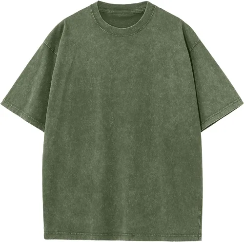 Vista 10 de Camisetas de algodón para hombre, de gran tamaño, unisex, de manga corta, casual, holgada, de lavado, unicolor, básicas A-Negro