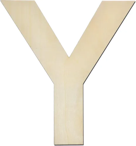 Vista 36 de Letra de madera A de 12 pulgadas de grosor, letra de madera grande sin terminar de 1/4 de pulgada de grosor para decoración de pared del hogar Letra