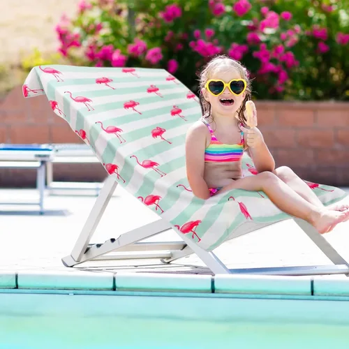 Vista 2 de Yahenda Paquete de 2 toallas de playa para niños de secado rápido para playa, piscina, baño, toalla para viajes, ducha, natación, campamento, 28 x