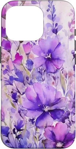 Vista 20 de Purple Lavender Flower Watercolor for Women & Girls Case for iPhone 17