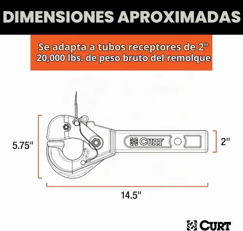 Vista 2 de Curt 48004 Gancho de clavija para montaje-recepción
