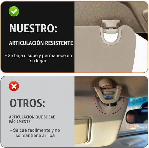 Vista 5 de AEagle Parasol de plástico simple para Dodge Ram 1500, 2500, 3500, 2002-2009, lado izquierdo del conductor, beige, sin luz