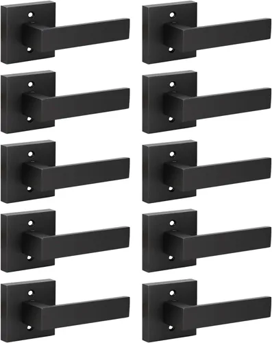 Vista 8 de KNOBWELL - Juego de cerradura con 1 picaporte resistente para puertas de una cara, ideal para puertas interiores reversibles, 0.93 libras