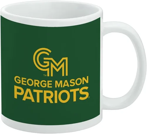 Vista 249 de Taza de cerámica con el logotipo principal de la Universidad Rider, taza de regalo novedosa para café, té y bebidas calientes, 11oz, blanca