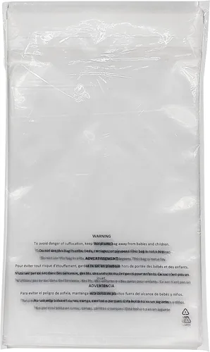 Vista 8 de Bolsas de polietileno transparente autosellantes de 11 x 14 pulgadas (500 unidades) con advertencia de asfixia, adhesivo permanente, cumple