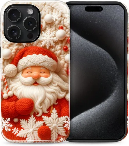 Vista 44 de Funda para iPhone 13 iPhone 14, a prueba de golpes, funda protectora híbrida de 2 capas, doble protección contra caídas, antiarañazos, diseño Rojo