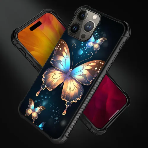 Vista 303 de Funda compatible con iPhone 8, a prueba de golpes, antiarañazos, bandera de ciervos de cola blanca de grano de madera estadounidense