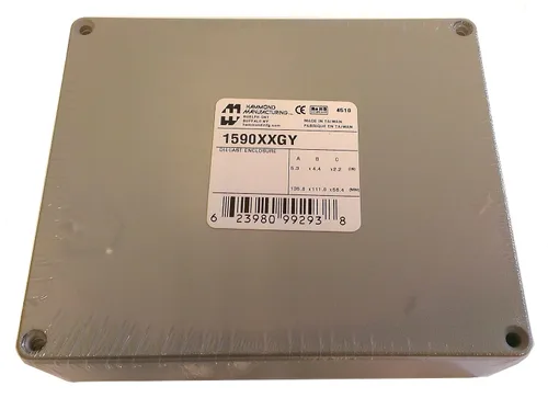 Vista 8 de Hammond Manufacturing 1590B DIECAST Caja 4.4X2.3X1.1 Plateado