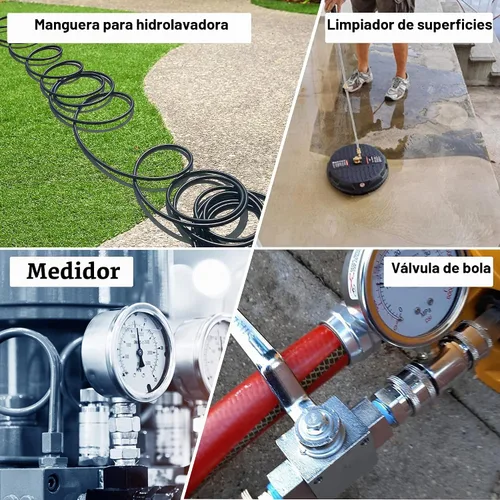 Vista 7 de M MINGLE Adaptador para lavadora a presión, 2 juegos de conexión rápida NPT de 3/8 pulgadas