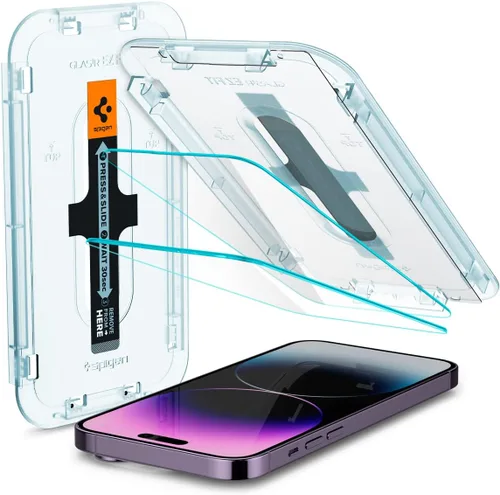 Vista 13 de Spigen Protector de pantalla de vidrio templado [GlasTR EZ FIT] diseñado para iPhone 11 Pro Max/iPhone Xs Max [6.5 pulgadas]