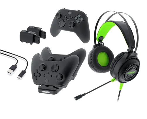 Vista 4 de Gamers Kit for Xbox Series XS Gaming Headset with 50mm Drivers, (2) Rechargeable Batteries, Controller Charger for Xbox Series XS,USB-C Cable