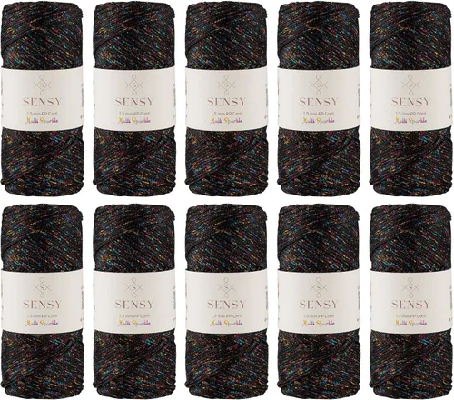 Vista 92 de Sensy Premium Cuerda de Poliéster 1.5mm (0.059 pulgadas) 164 Yardas Cuerda de Polipropileno 100% Cuerda de Macramé 1.5mm Cuerda para Bolsa