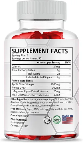 Vista 8 de Paquete de 3 gomitas Simpli Health ACV Keto, máxima fuerza