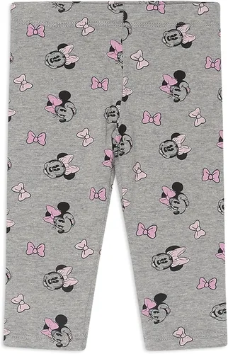 Vista 6 de Disney Minnie Mouse - Conjunto de sudadera con capucha y leggings para bebés y niños pequeños, color rosagrisblanco