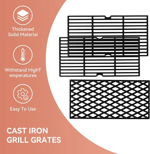 Vista 5 de Rejillas de cocina de hierro fundido Gcostar para parrilla de gas Dynaglo DGH450CRP DGH450CRP-D DGF493BNP DGH474CRP DGH485CRP, Kenmore 146.16132110