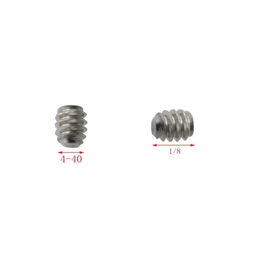 Vista 2 de 25pcs 4-40 x 1/8" de acero inoxidable Allen cabeza hexagonal hexagonal Tornillos Punta de copa con llave hexagonal