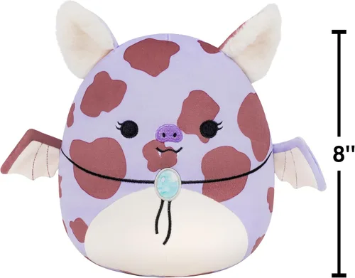 Vista 2 de Squishmallows Original Jolene The Lavender Spotted Cowgirl Fruit Bat Multisize Combo Pack – Peluche oficial de Jazwares (Exclusivo de Amazon)