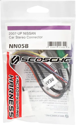 Vista 6 de Scosche NN05B Arnés de cableado de radio de coche compatible con vehículos Infiniti y Nissan amplificados de fábrica seleccionados 2007-2021 - Kit