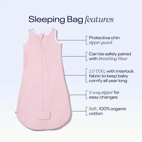 Vista 4 de Nanit Saco de dormir Sleep Wear - Grande, rosa ROSA ROSA