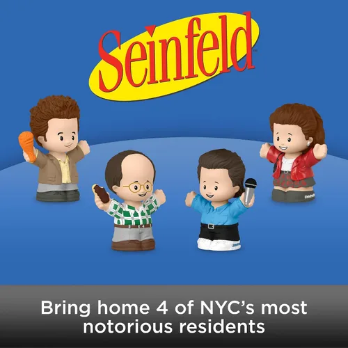 Vista 2 de Little People Collector Seinfeld TV Series Edición especial en caja de regalo para adultos y fanáticos, 4 figuras