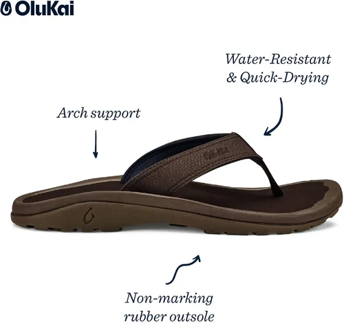 Vista 5 de OluKai Ohana - Sandalias para hombre, marrn, 13