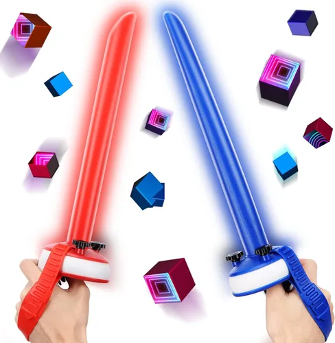 Vista 5 de Silicone Face Cover for Oculus Quest 2and Lens Cover with Beat Saber Handle Bundle