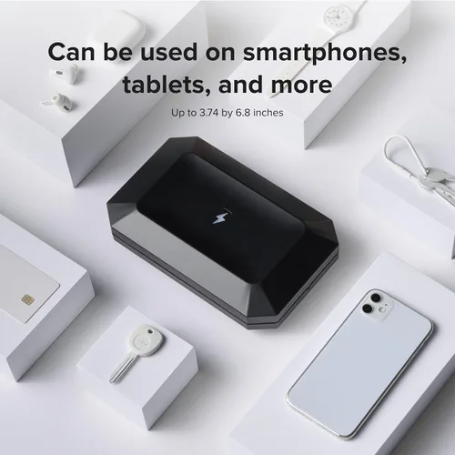 Vista 5 de PhoneSoap Caja desinfectante de luz UV básica para teléfono celular Desinfectante de luz UV de 360 grados patentado y clínicamente probado Negro
