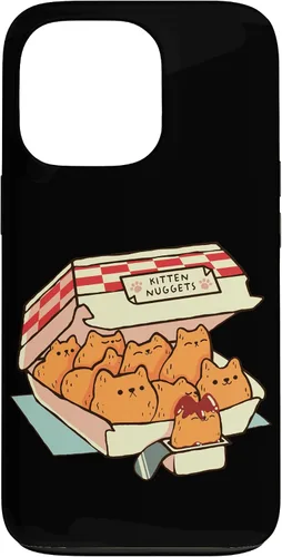 Vista 10 de iPhone 16 Kitten Nuggets Cute Fast Food Cat Shape Foodie Case