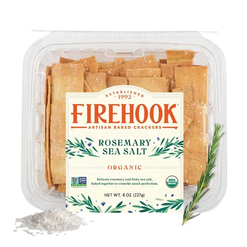 Vista 18 de Firehook Galletas de aceite de aguacate, sal marina y cebollino – horneadas artesanalmente, únicamente crujientes, hechas con ingredientes orgánicos