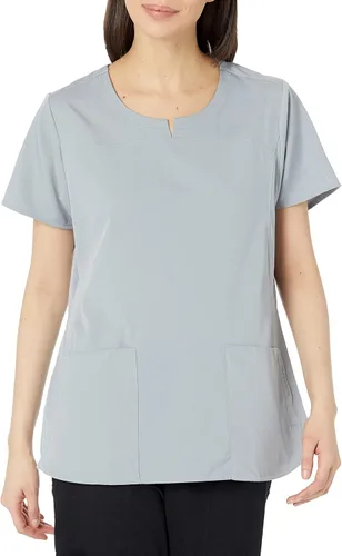 Vista 11 de Wink PRO - Camiseta médica con cuello de muesca y 4 bolsillos para mujer Negro