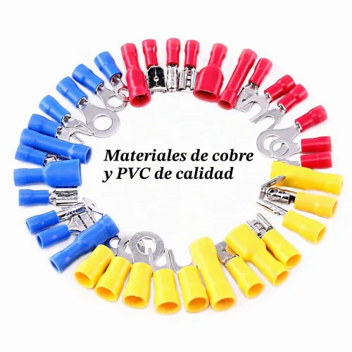 Vista 5 de Glarks Kit surtido de conectores, terminales aislados, con ondulación, sin soldar, de anillo, de trinche, de bala, butt, para rápida desconexiones