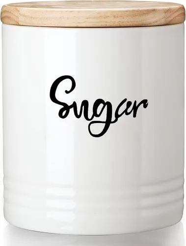 Vista 10 de LEETOYI Contenedores de almacenamiento de alimentos de porcelana con tapa, diseño de tamaño pequeño y ahorra espacio, 4.5 pulgadas, color blanco