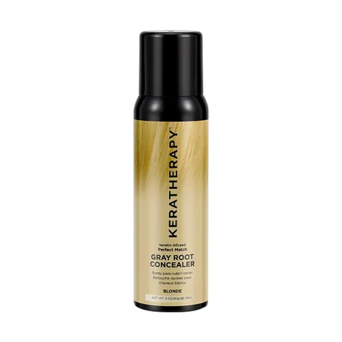 Vista 11 de Keratherapy Spray corrector de raíces grises con infusión de queratina, marrón claro, 3 onzas, 4.0 fl oz, spray para ocultar raíces grises, terapia