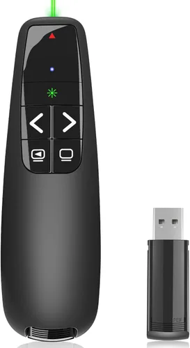 Vista 11 de Clickers de presentación para PowerPoint, clicker para presentaciones portátiles remoto, control remoto inalámbrico USB para presentador, control