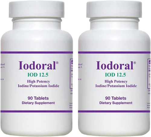 Vista 10 de ARG Optimox Yodoral 6.25 mg - Suplemento de yodo y potasio para apoyo al equilibrio tiroideo y metabólico, libre de soja y gluten, 90 porciones, 90