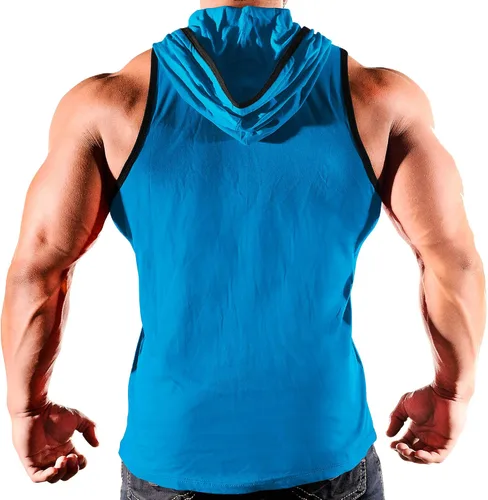 Vista 2 de Monsta Clothing Co. - Camiseta sin mangas con capucha para hombre