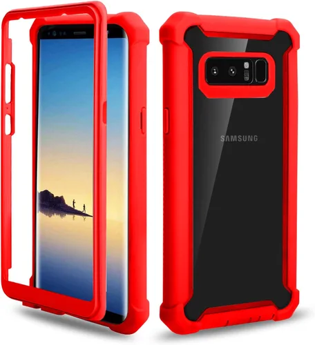 Vista 8 de Asuwish Funda de teléfono para Samsung Galaxy Note 8, a prueba de golpes, dura, a prueba de caídas, protección de cuerpo completo, resistente Negro