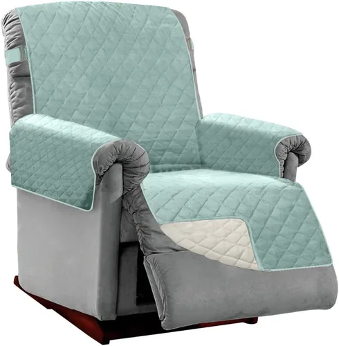 Vista 135 de Sofa Shield - Funda para sofá Loveseat con correa patentada, protector de cojín, funda reversible diseñada en EE. UU. resistente a manchas