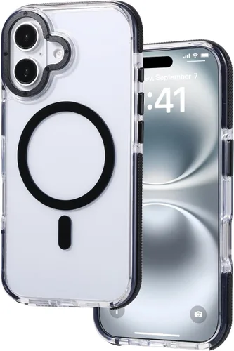 Vista 87 de Tigowos Funda Magnética para iPhone Air Compatible con MagSafe Resistente a Caídas de 16 Pies Cubierta Trasera con Sensación de Piel Mate a Prueba