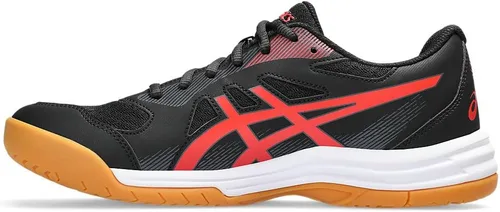 Vista 2 de ASICS Zapatillas de voleibol Upcourt 5 para hombre Negro/Rojo Clásico