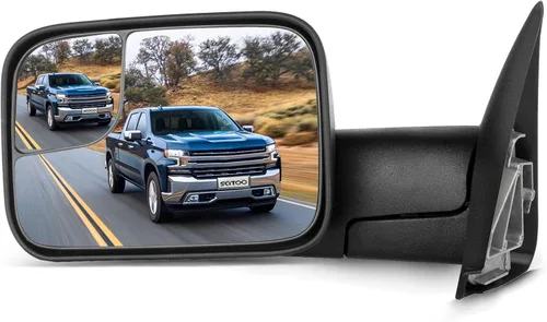 Vista 11 de SCITOO Espejos de remolque retrovisores izquierdos+derechos para Dodge 2009-2016 para Dodge para Ram 1500 2500 3500 con señal de giro calentada