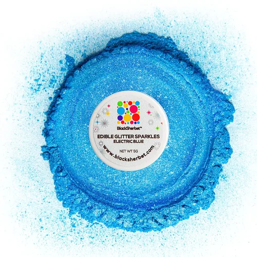 Vista 24 de Blacksherbet Purpurina comestible de albaricoque para bebidas, 0.18 oz, certificado KOSHER, purpurina y polvo para pasteles, fresas, magdalenas