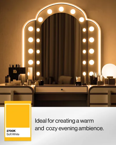 Vista 3 de Sunco Juego de 12 bombillas LED G25, bombillas de globo para tocador de baño de alto rendimiento, 1000 lm, 11 W (equivalente a 100 W), 2700 K, luz
