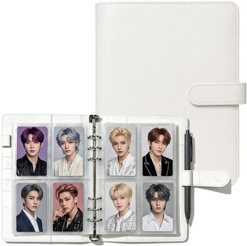 Vista 9 de MUDOR Carpeta de tarjeta fotográfica A5 para tarjeta KPOP, álbum de Negro