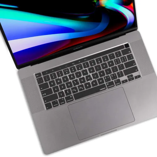 Vista 4 de Funda de teclado ultrafina para MacBook Pro de 16 pulgadas con Touch Bar Touch ID A2141 y MacBook Pro 13 pulgadas A2338 A2251 A2289 Protector