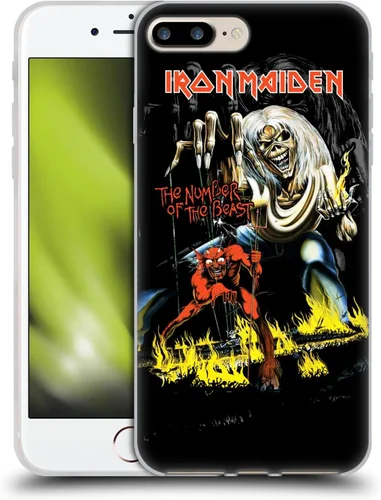 Vista 85 de Head Case Designs Funda de gel suave con licencia oficial de Iron Maiden Brave New World, compatible con Apple iPhone 7 Plus/iPhone 8 Plus Nuevo