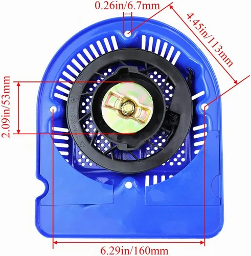Vista 3 de WOTIAN Conjunto de arranque de tracción compatible con motor DuroMax 210cc 208cc 212cc 224cc