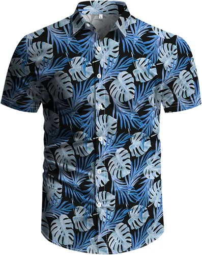 Vista 20 de RPOVIG Conjunto de playa a juego con camisas y pantalones cortos para hombre, ropa floral hawaiana para festival, conjuntos de 2 piezas con sombrero