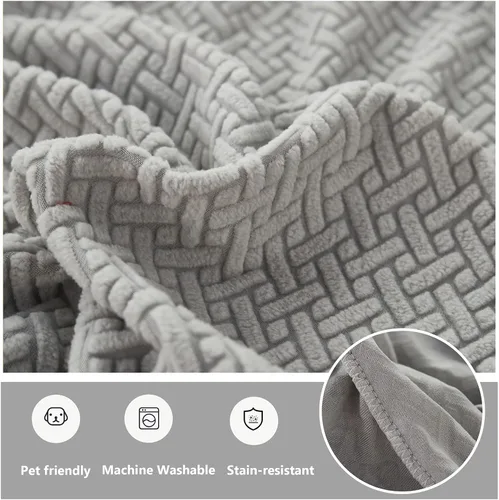 Vista 6 de Yoovat Fundas de cojín de sofá para sofá, funda de sofá universal resistente al desgaste, lavable, elástica para fundas seccionales